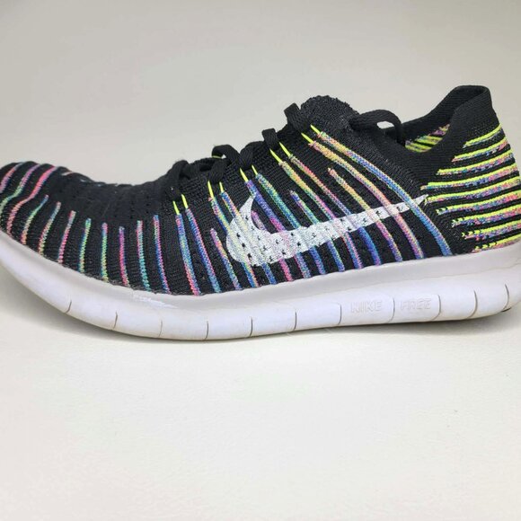 Nike Free Run Flyknit Running Shoe Blue Lagoon Men\'s 12 ~ Model #8310670-003 main image 11